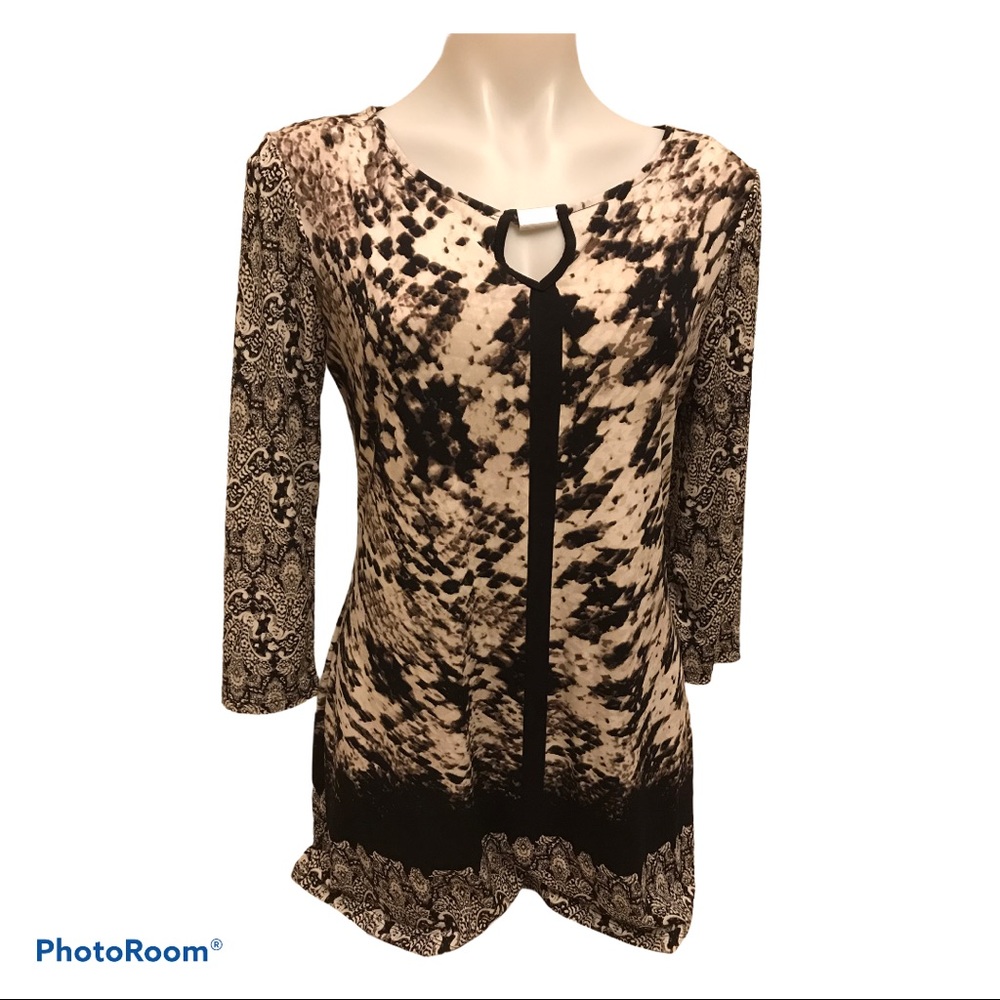 Style & Co Tunic Petite Long Sleeve Top size Medium